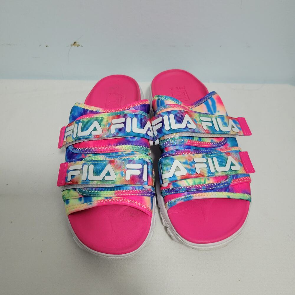 Fila Disruptor Bold Slip On Slide Tye Dyed Platform Sandals Size 9 10925-2804 - Picture 7 of 7